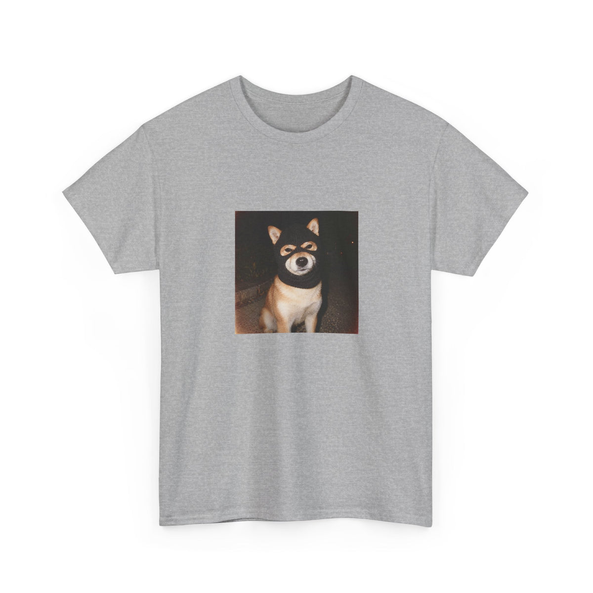 Shiba Inu Portrait T-Shirt — Cute Nighttime Dog Photo Tee