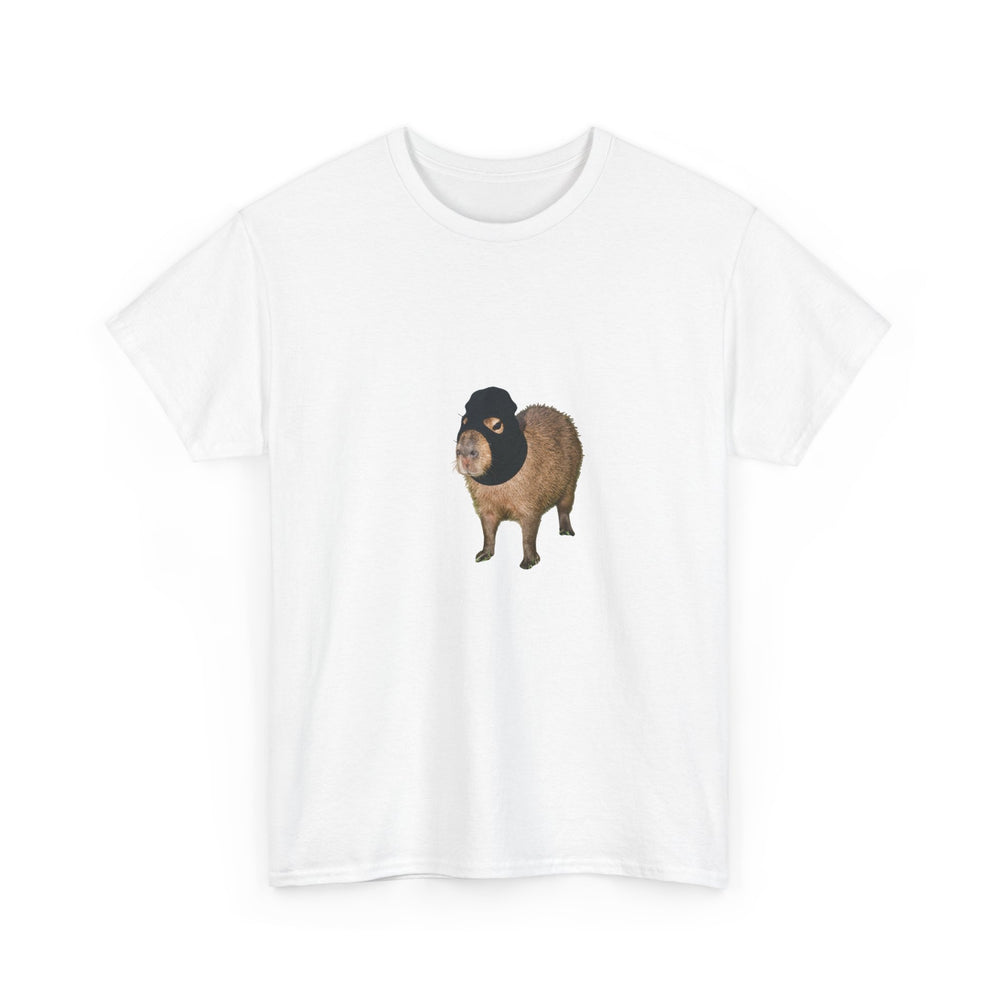 Capybara Robber T-Shirt - Funny Capybara Wearing Balaclava Unisex T-Shirt