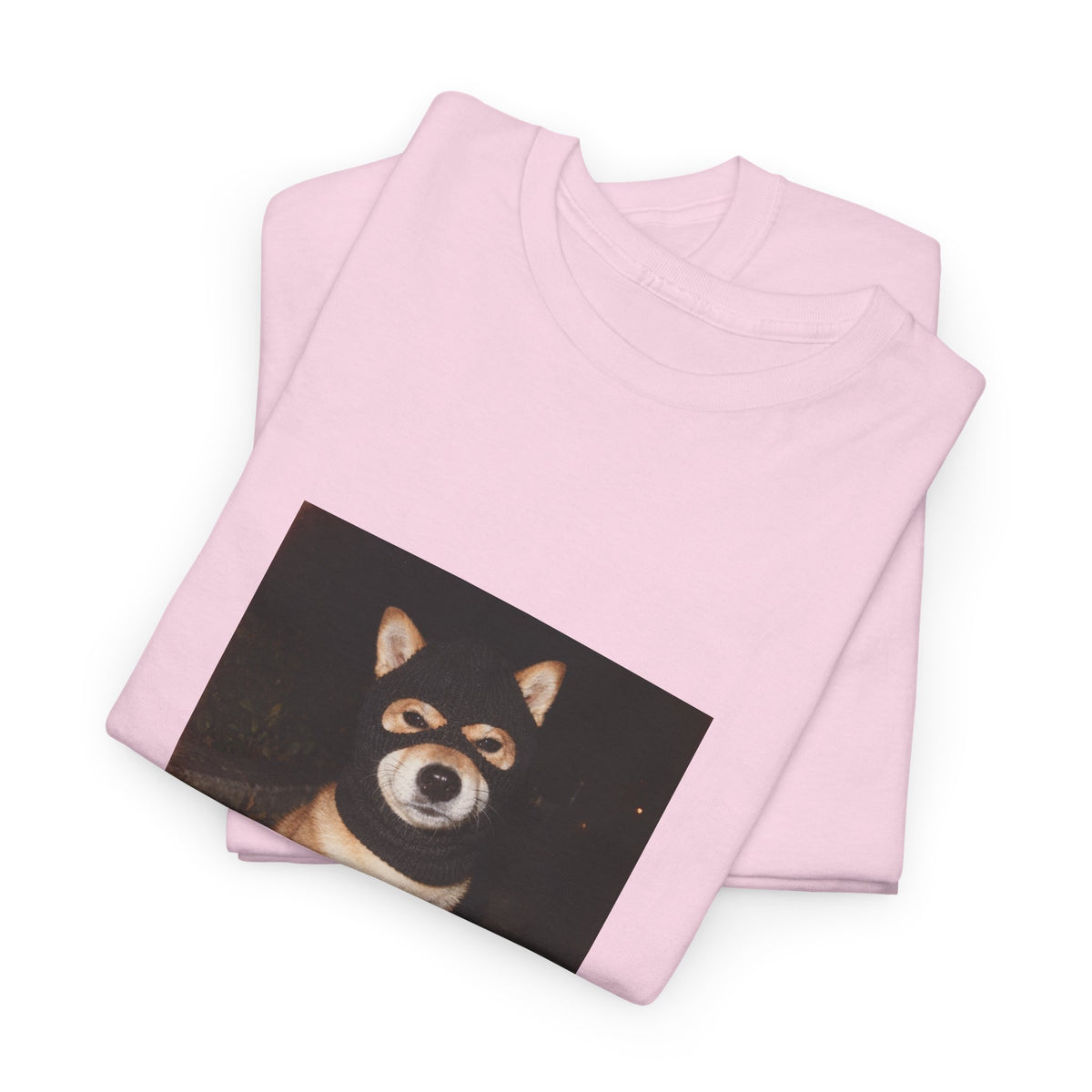 Shiba Inu Portrait T-Shirt — Cute Nighttime Dog Photo Tee