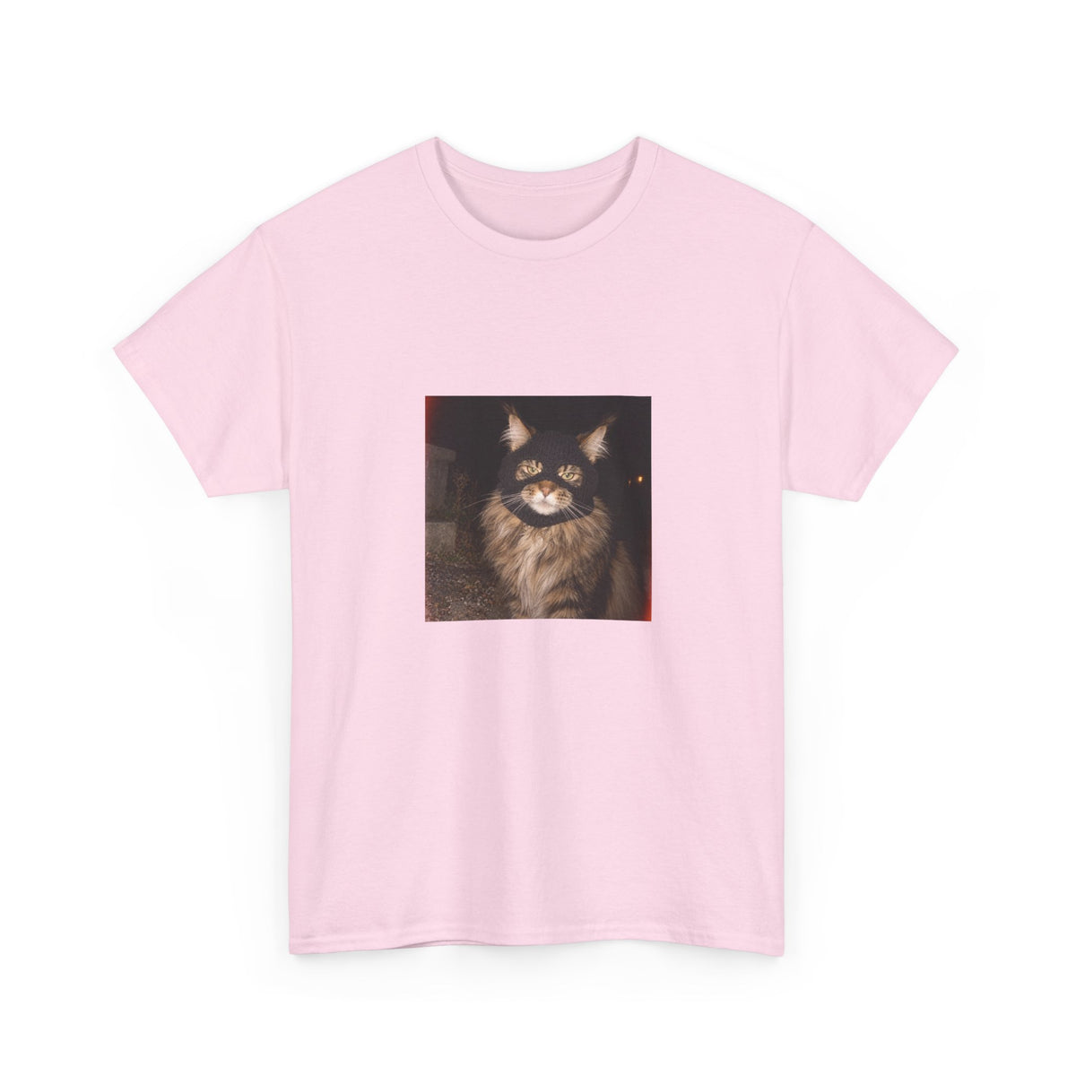 Cat Photo T‑Shirt — Cozy Fluffy Cat Portrait Tee