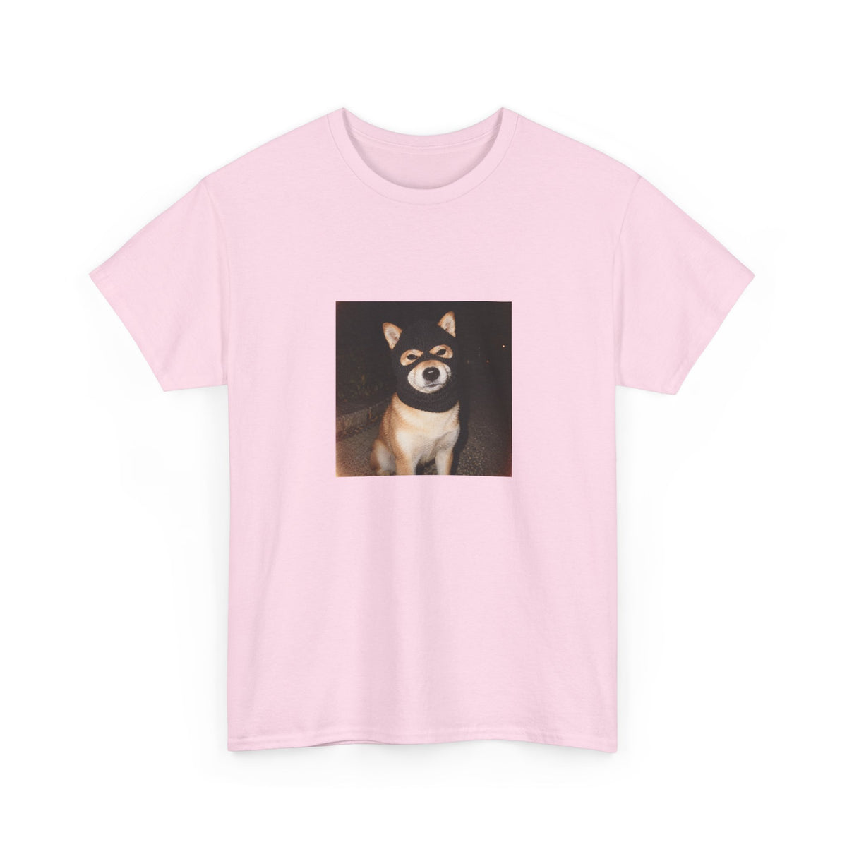 Shiba Inu Portrait T-Shirt — Cute Nighttime Dog Photo Tee